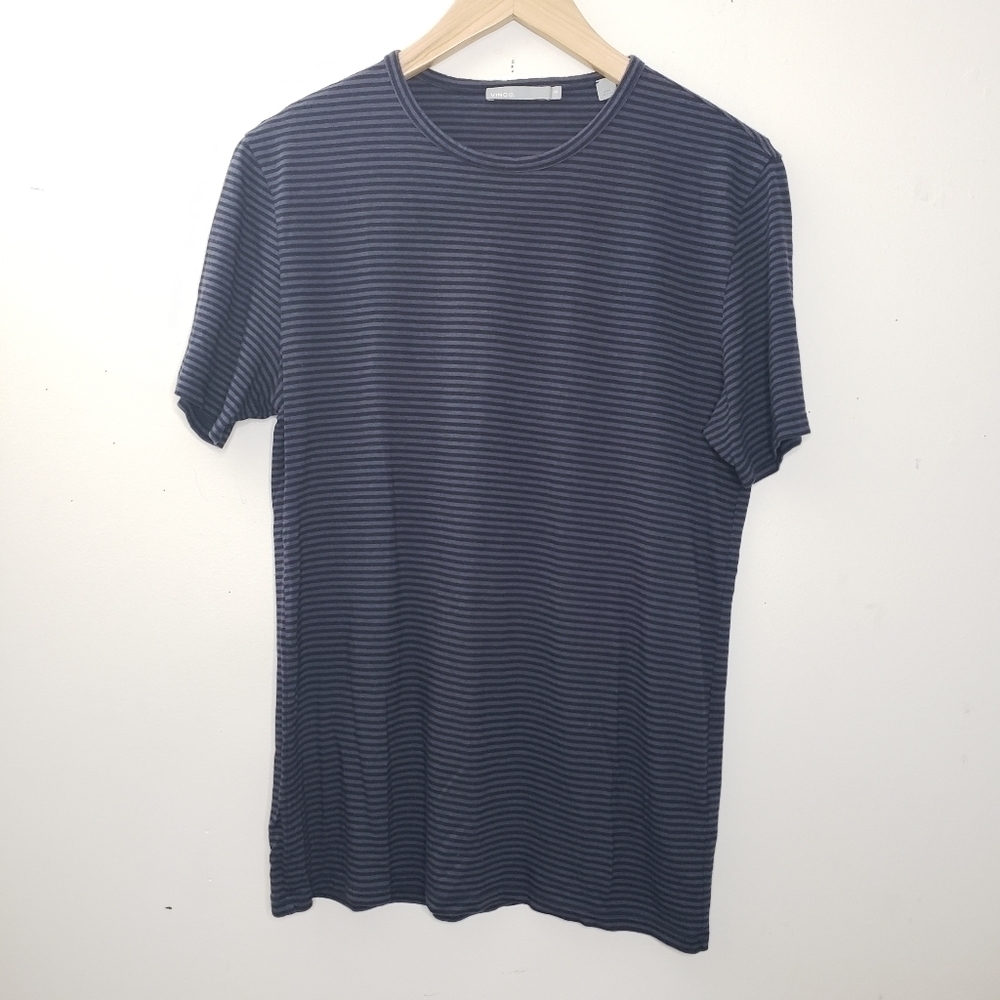 Vince Stripped Men Crew Neck Tee Shirt Size XS